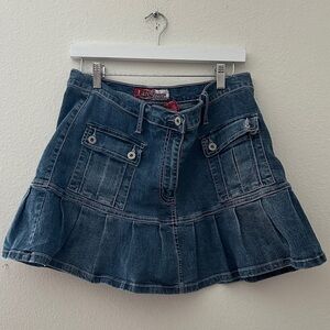 Y2K vintage Blue Denim Skirt